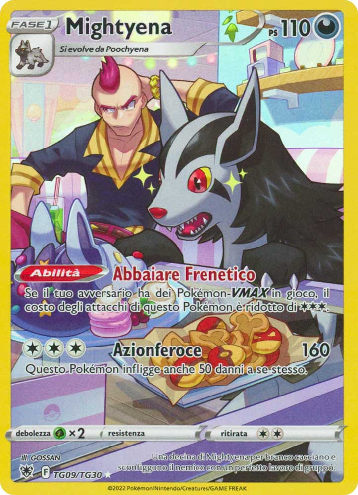 TG09/TG30 Mightyena Rara Segreta foil (IT) -NEAR MINT-