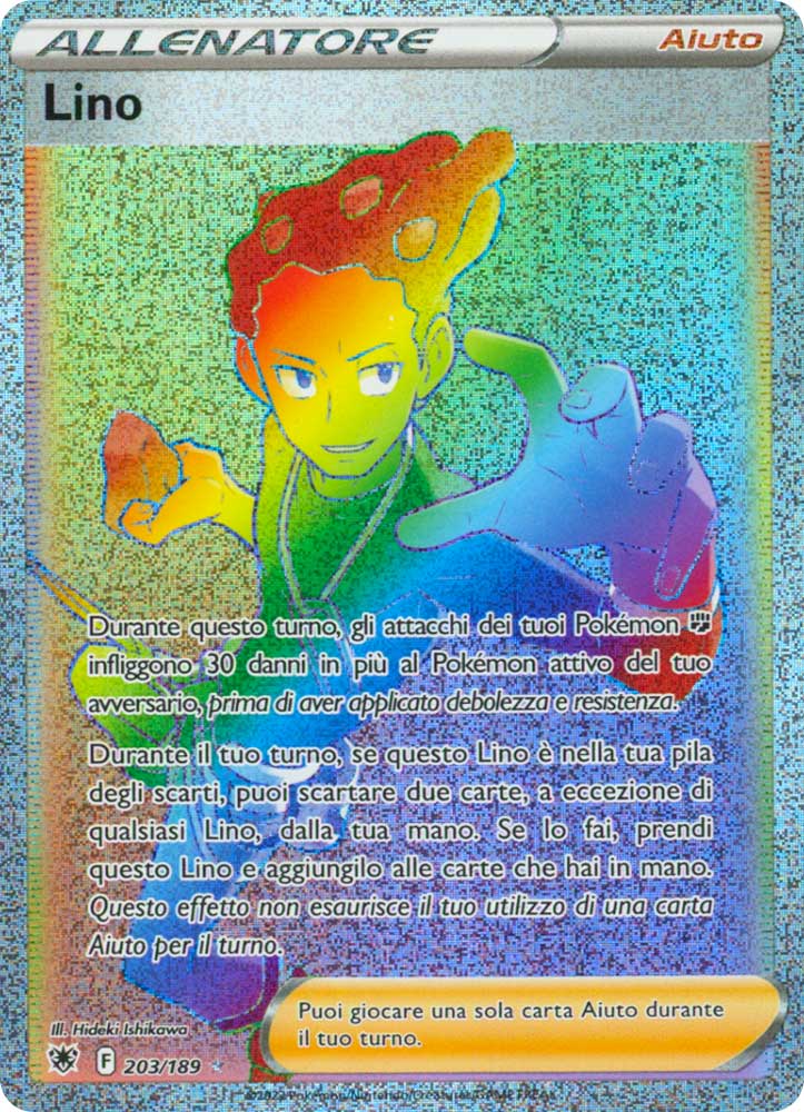 203/189 Lino Rara Segreta Rainbow foil (IT) -NEAR MINT-