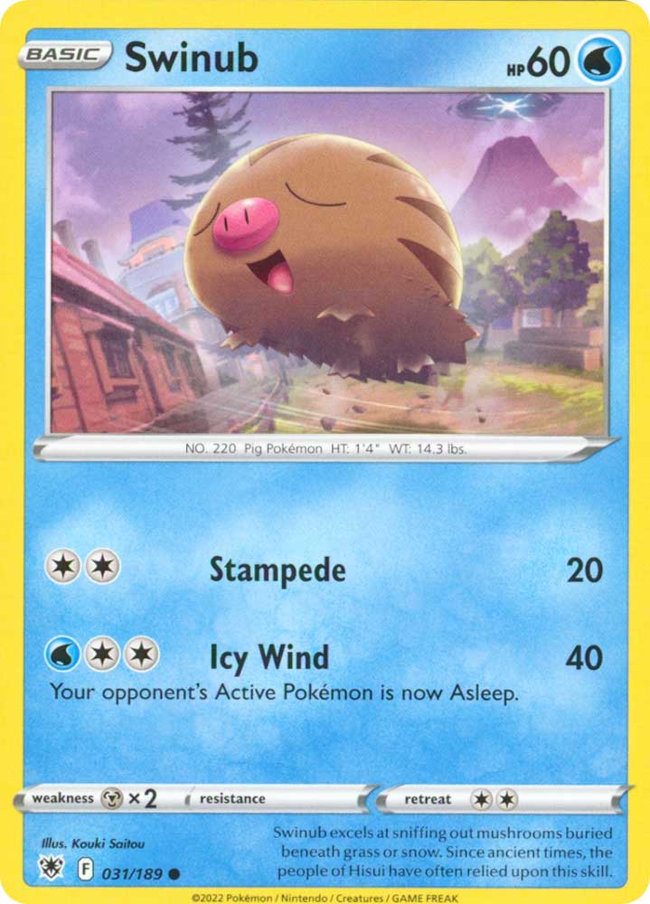 031/189 Swinub Comune normale (EN) -NEAR MINT-