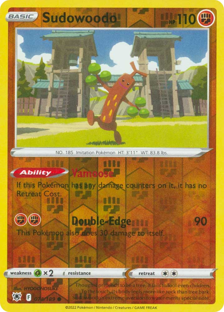 074/189 Sudowoodo Comune foil reverse (EN) -NEAR MINT-