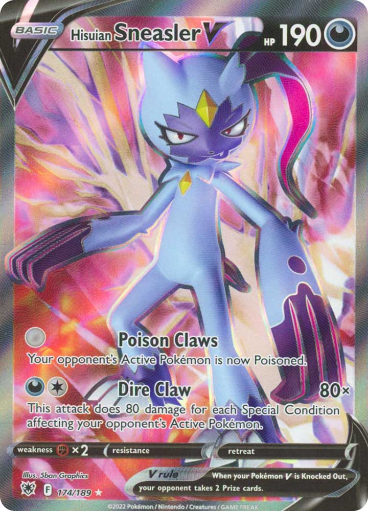 174/189 Hisuian Sneasler V Ultra Rara V Full Art foil (EN) -NEAR MINT-