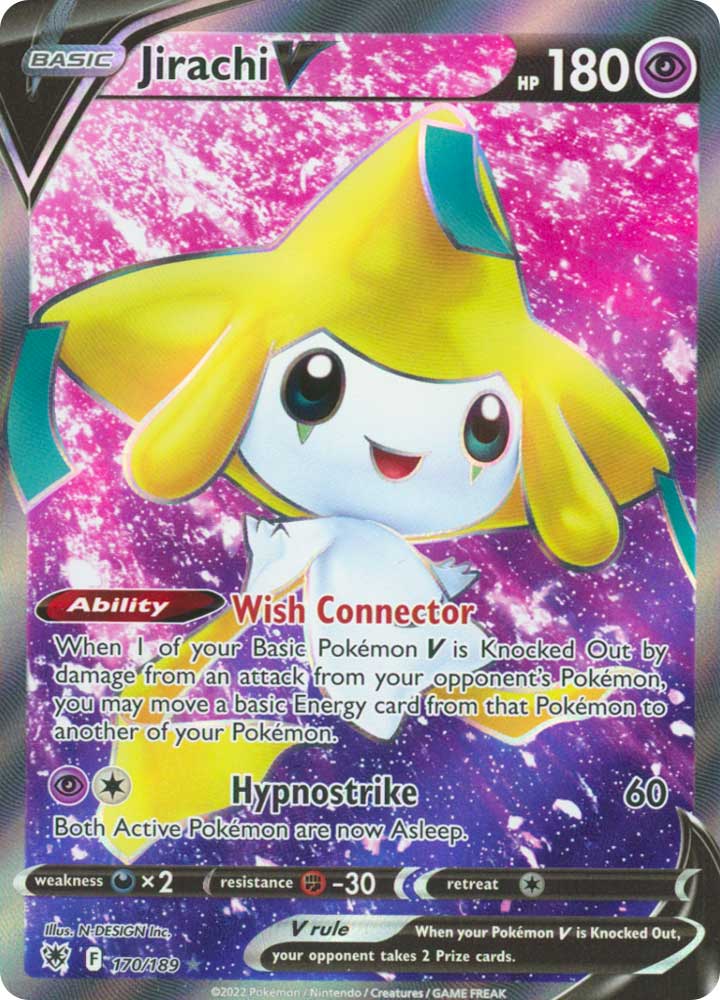 170/189 Jirachi V Ultra Rara V Full Art foil (EN) -NEAR MINT-