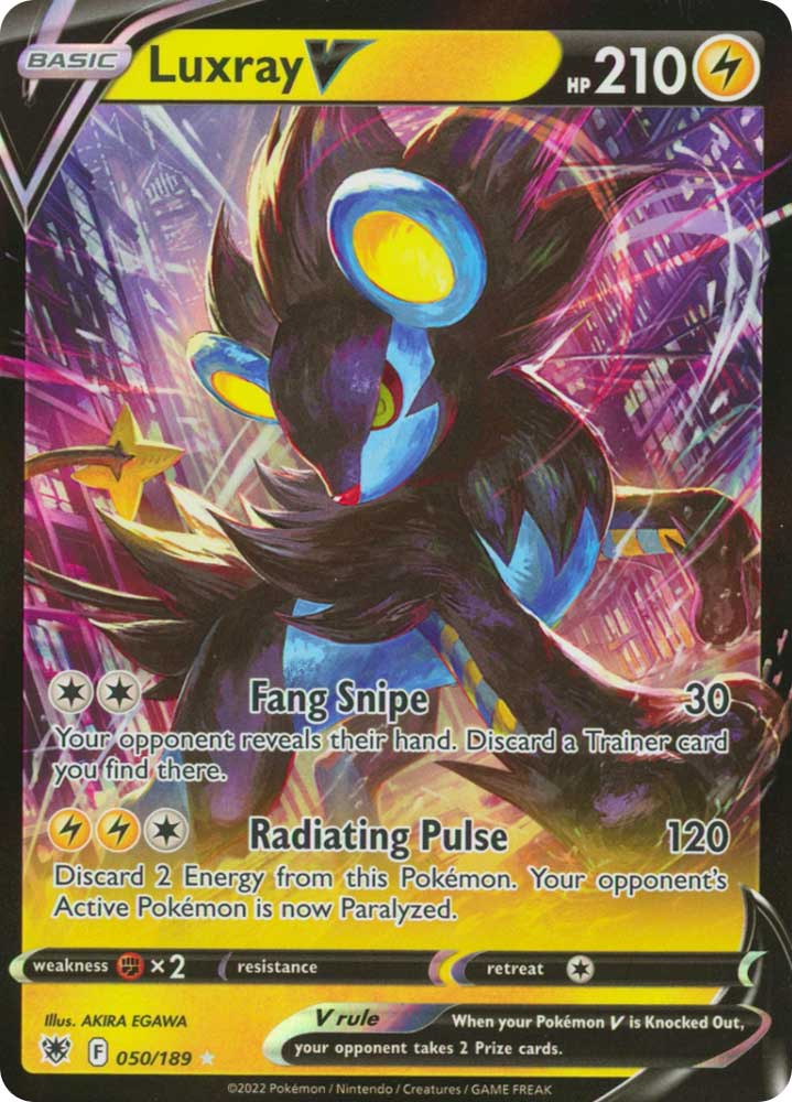 050/189 Luxray V Rara Holo V foil (EN) -NEAR MINT-
