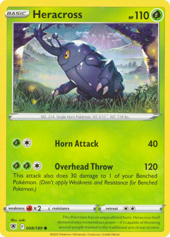 008/189 Heracross Comune normale (EN) -NEAR MINT-