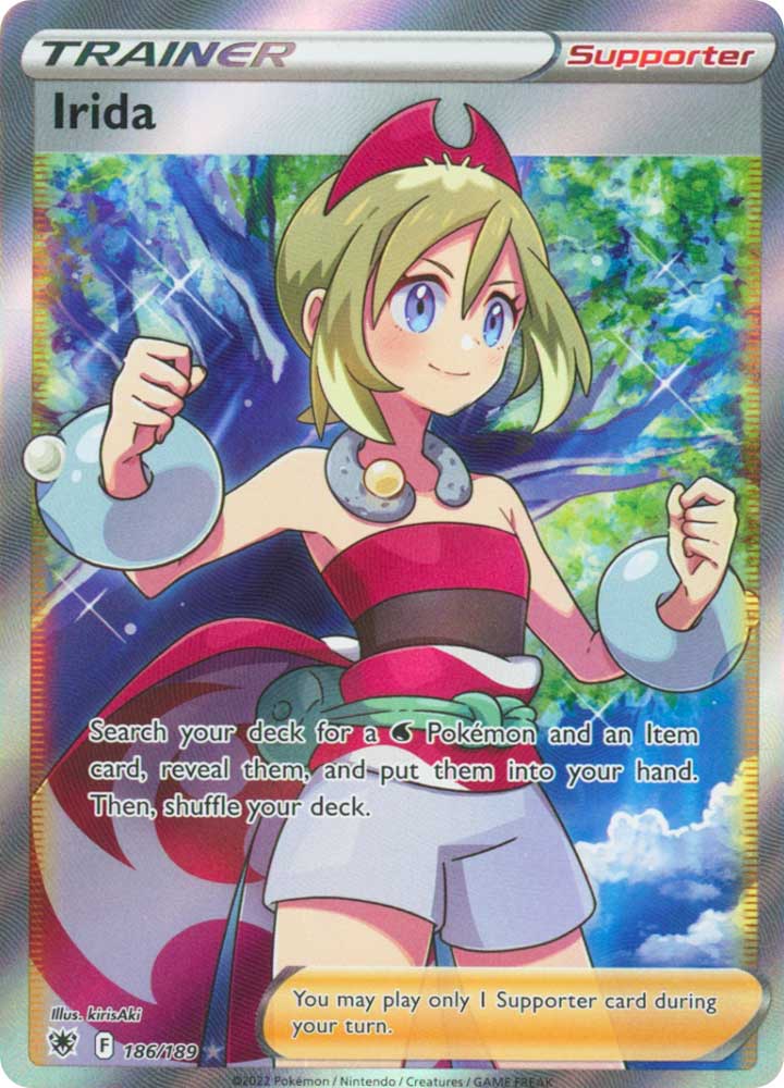 186/189 Irida Ultra Rara Full Art foil (EN) -NEAR MINT-