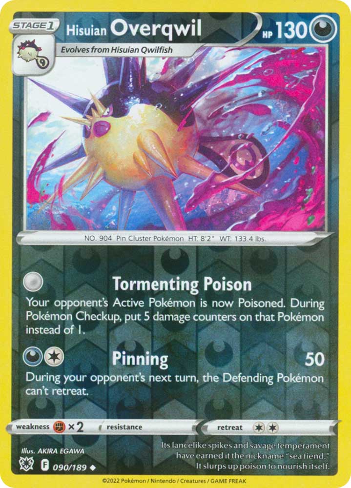 090/189 Hisuian Overqwil Non Comune foil reverse (EN) -NEAR MINT-