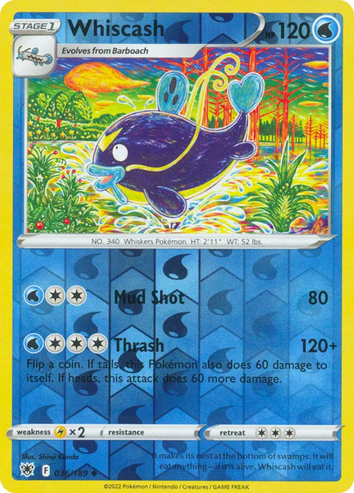 036/189 Whiscash Non Comune foil reverse (EN) -NEAR MINT-