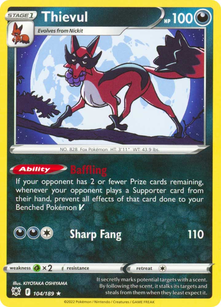 104/189 Thievul Rara normale (EN) -NEAR MINT-
