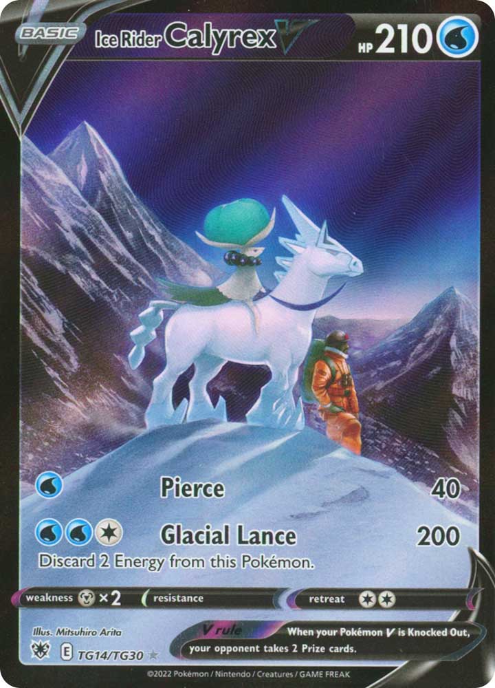 TG14/TG30 Ice Rider Calyrex V Rara Segreta foil (EN) -NEAR MINT-