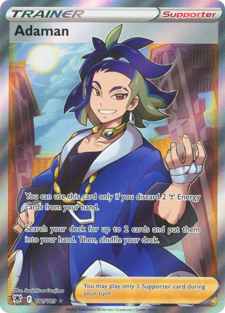 181/189 Adaman Ultra Rara Full Art foil (EN) -NEAR MINT-