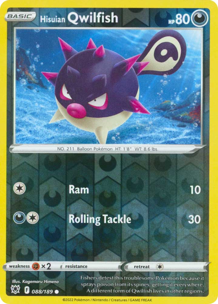 088/189 Hisuian Qwilfish Comune foil reverse (EN) -NEAR MINT-