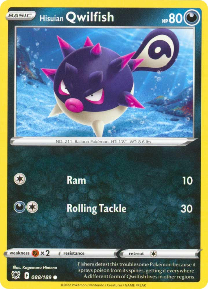 088/189 Hisuian Qwilfish Comune normale (EN) -NEAR MINT-