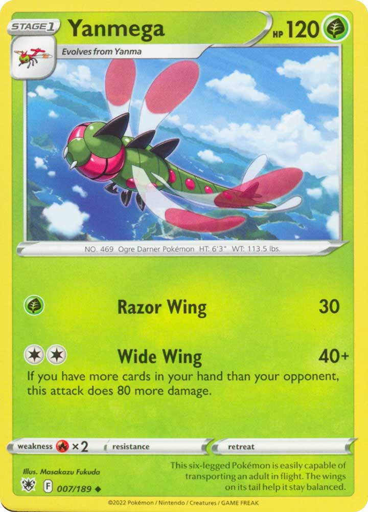 007/189 Yanmega Non Comune normale (EN) -NEAR MINT-
