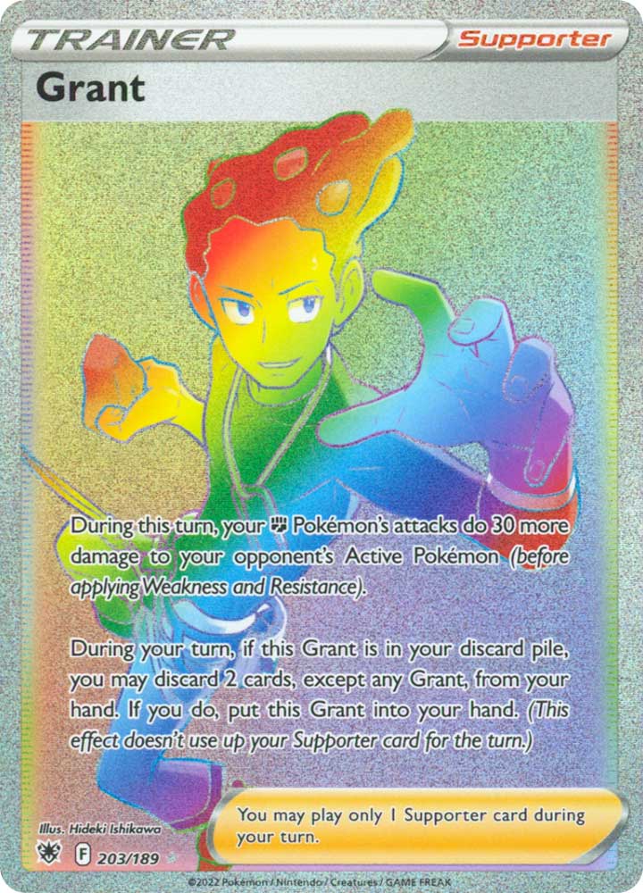 203/189 Grant Rara Segreta Rainbow foil (EN) -NEAR MINT-