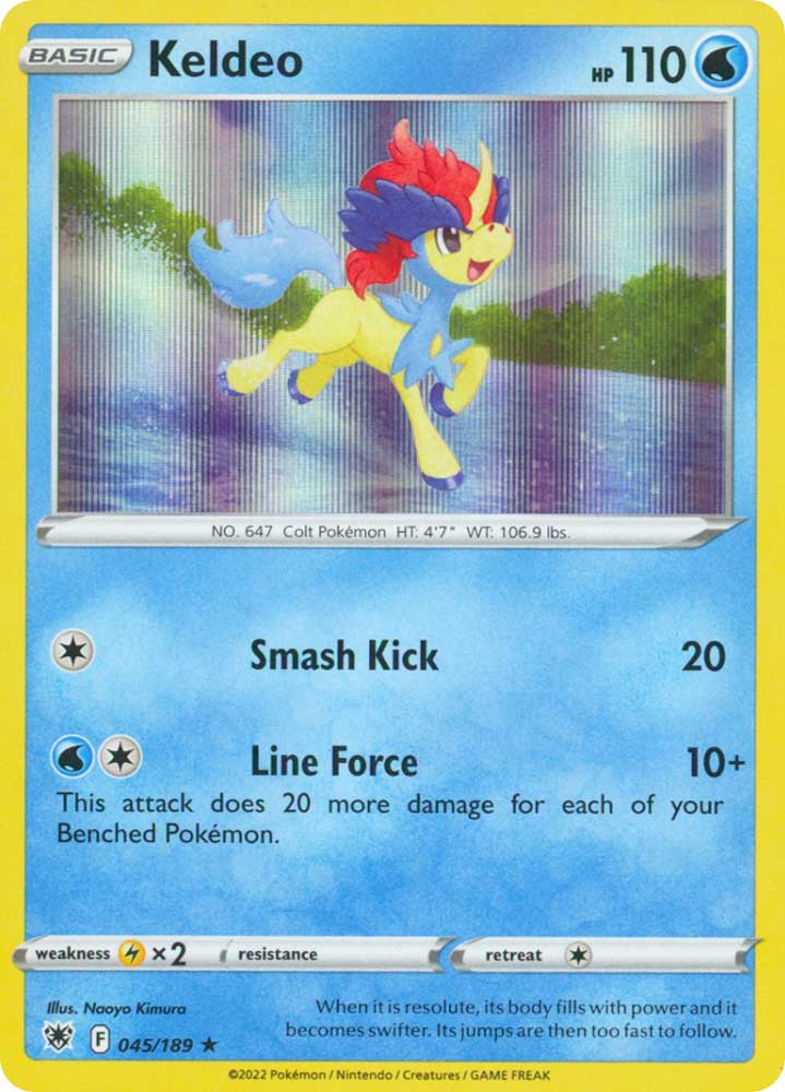 045/189 Keldeo Rara foil (EN) -NEAR MINT-