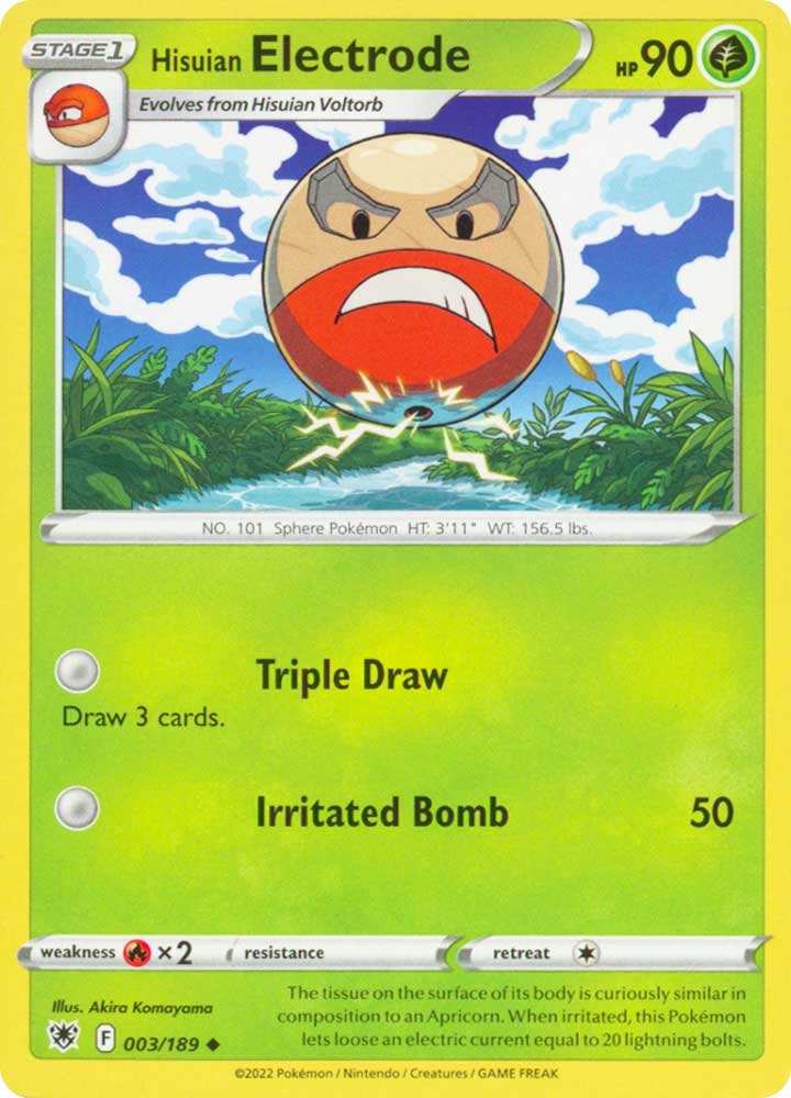 003/189 Hisuian Electrode Non Comune normale (EN) -NEAR MINT-