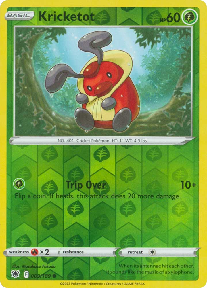 009/189 Kricketot Comune foil reverse (EN) -NEAR MINT-