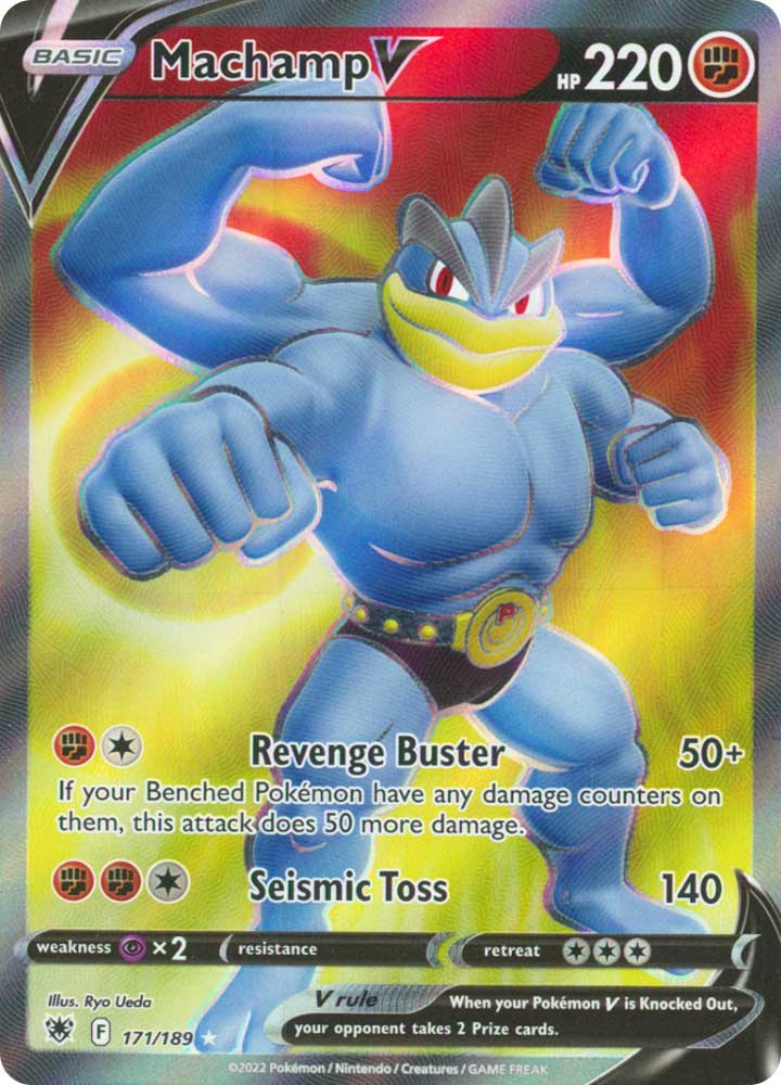 171/189 Machamp V Ultra Rara V Full Art foil (EN) -NEAR MINT-