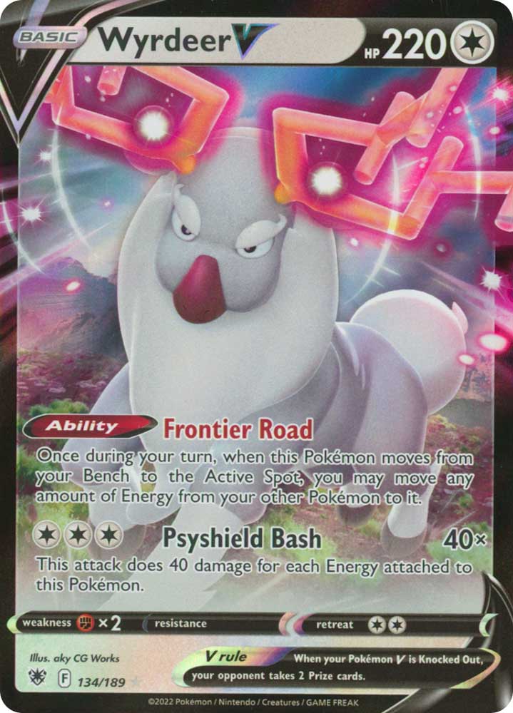 134/189 Wyrdeer V Rara Holo V foil (EN)   -NEAR MINT-Offerta Limitata-