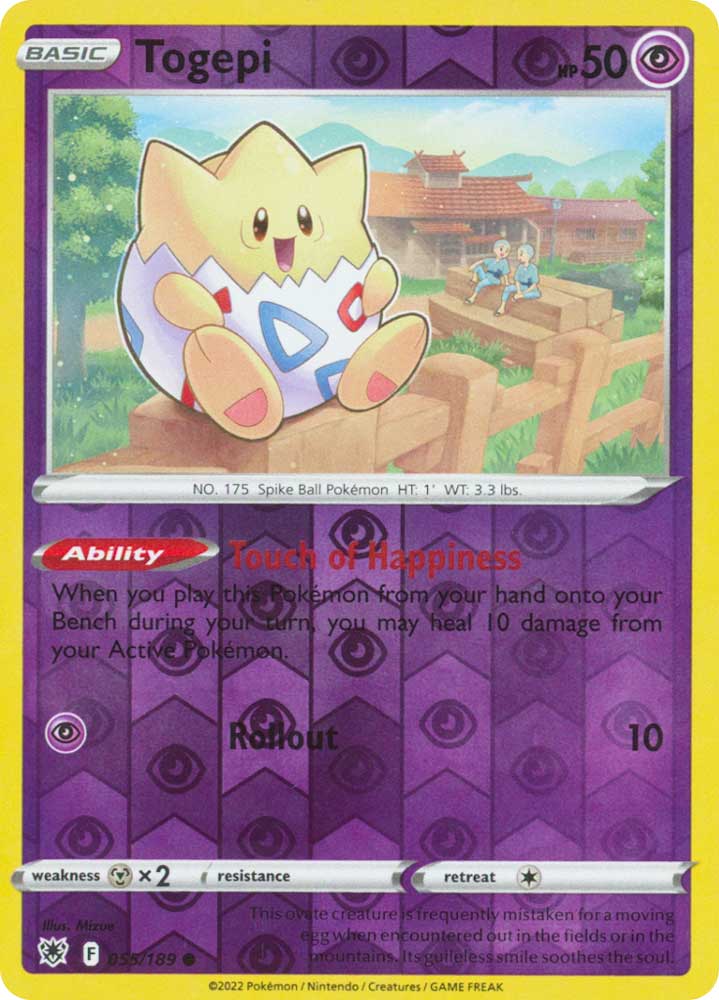 055/189 Togepi Comune foil reverse (EN) -NEAR MINT-