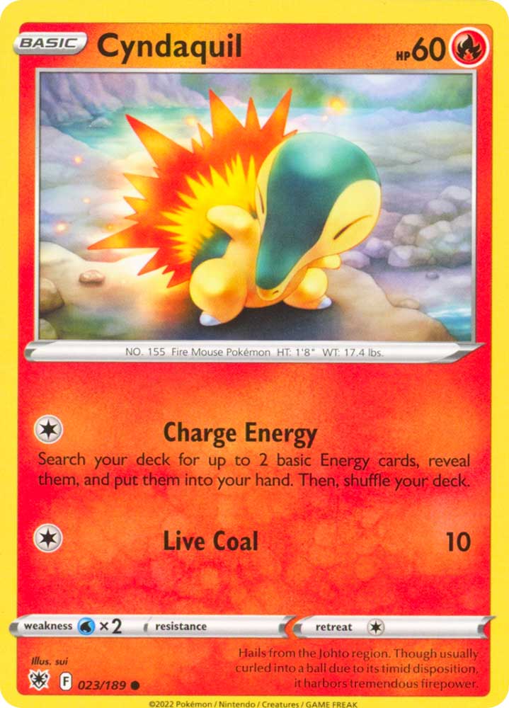 023/189 Cyndaquil Comune normale (EN) -NEAR MINT-