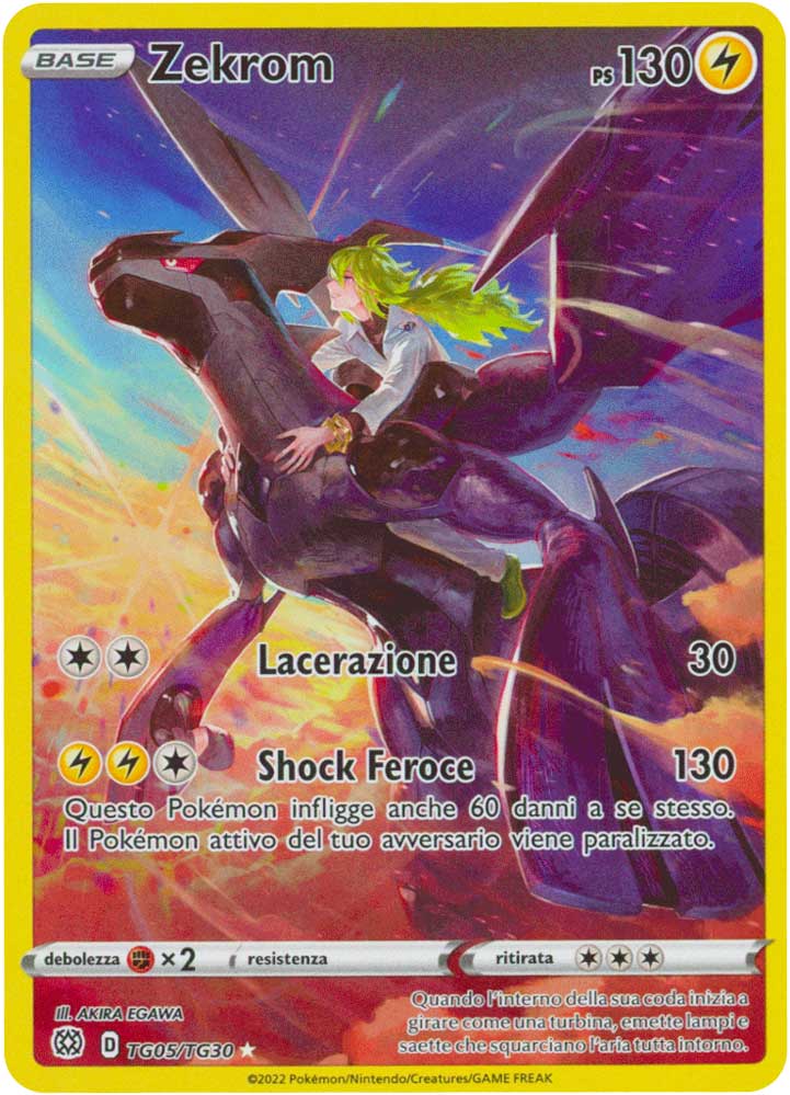 TG05 / TG30 Zekrom Rara Segreta foil (IT) -NEAR MINT-