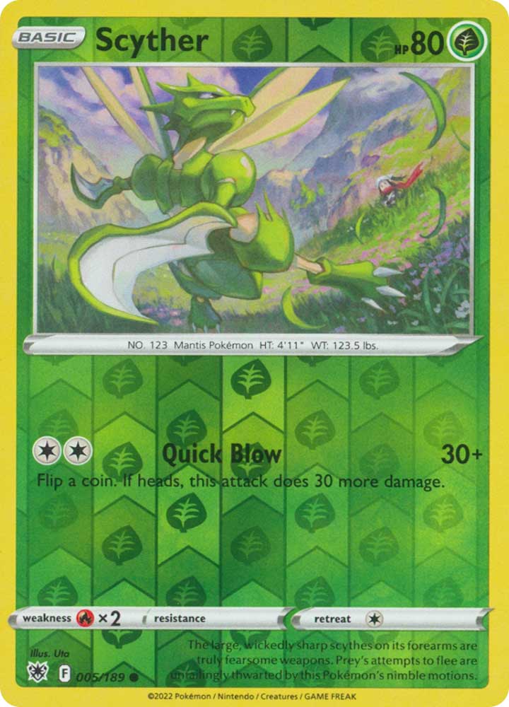 005/189 Scyther Comune foil reverse (EN) -NEAR MINT-