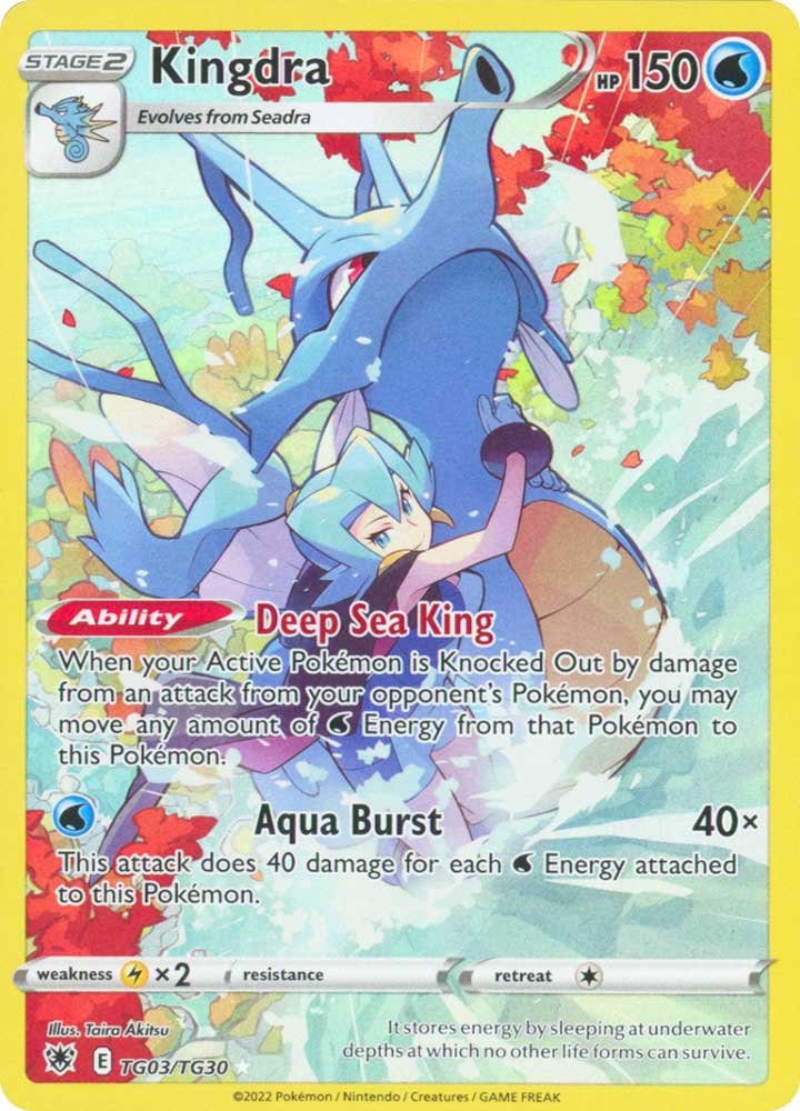 TG03/TG30 Kingdra Rara Segreta foil (EN) -NEAR MINT-