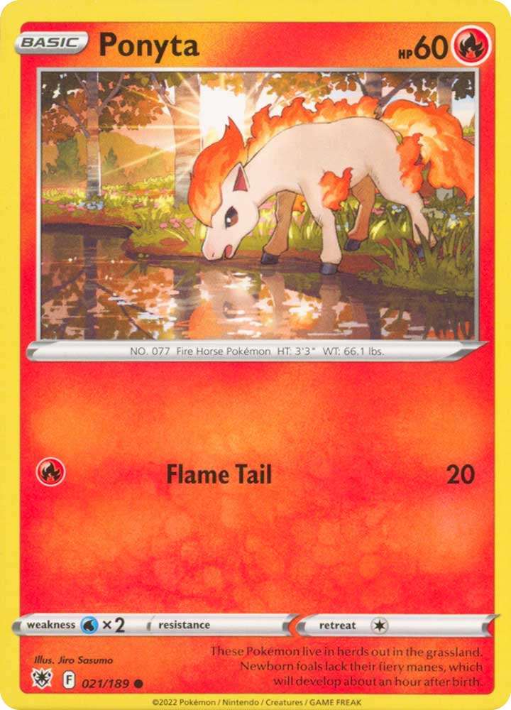 021/189 Ponyta Comune normale (EN) -NEAR MINT-