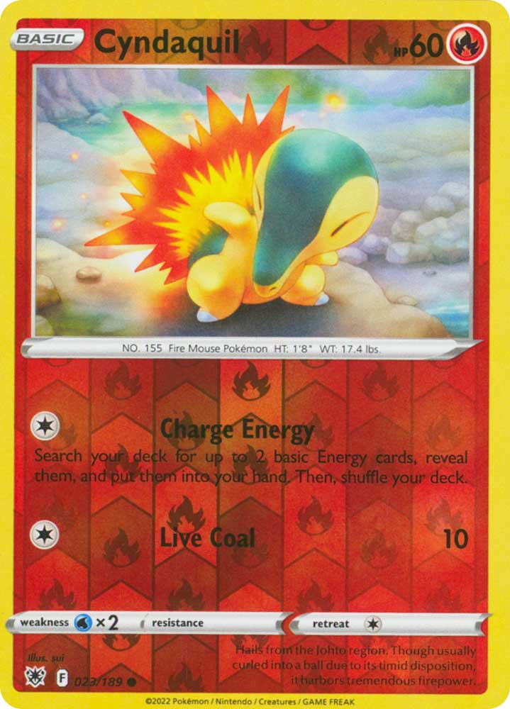 023/189 Cyndaquil Comune foil reverse (EN) -NEAR MINT-