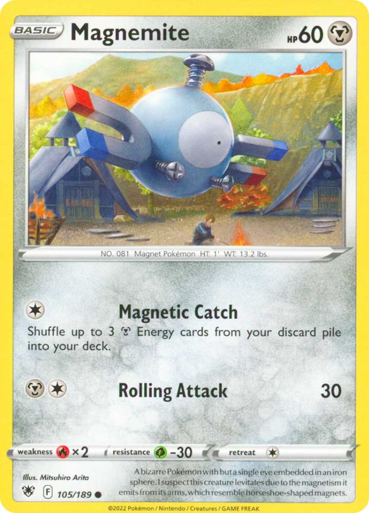 105/189 Magnemite Comune normale (EN) -NEAR MINT-