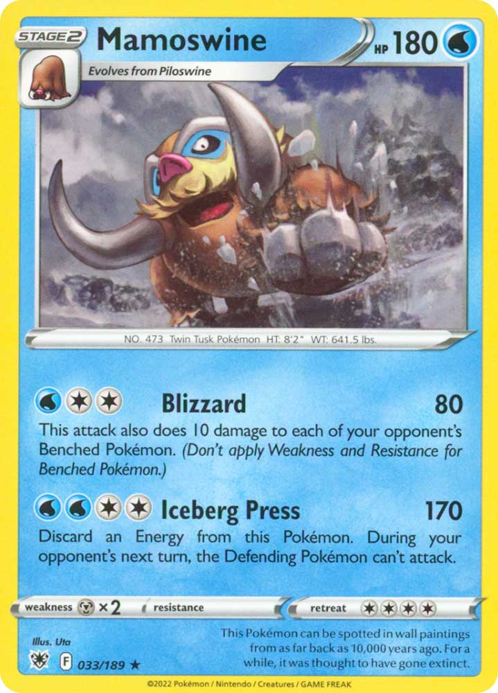 033/189 Mamoswine Rara normale (EN) -NEAR MINT-