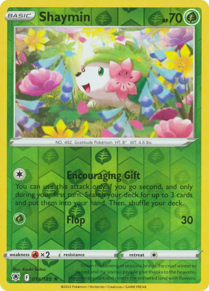 014/189 Shaymin Rara foil reverse (EN) -NEAR MINT-