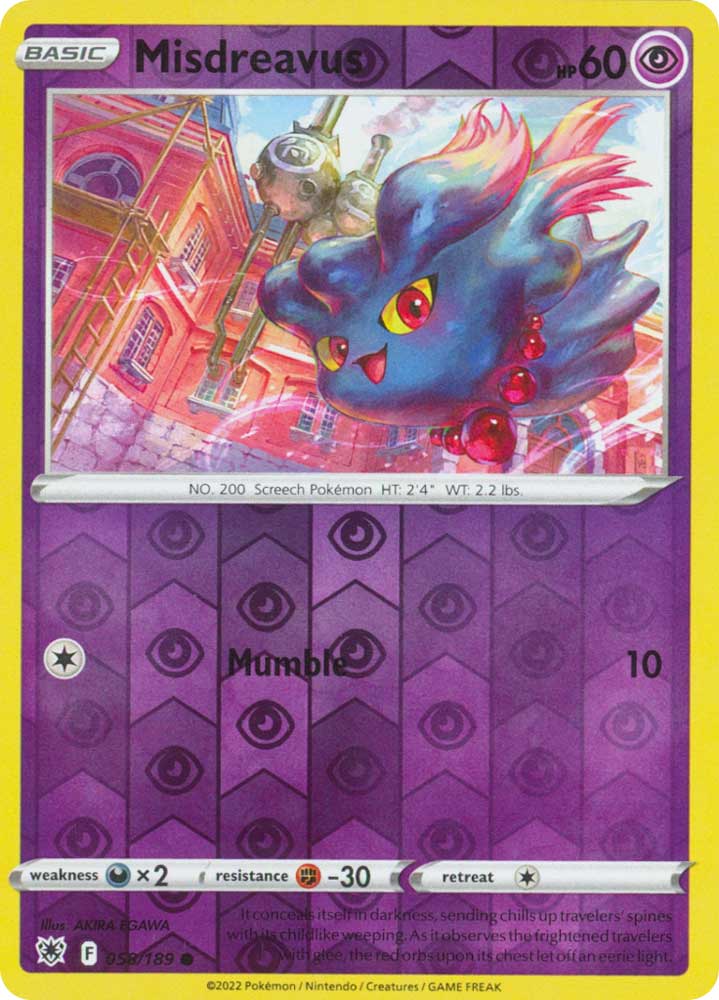 058/189 Misdreavus Comune foil reverse (EN) -NEAR MINT-