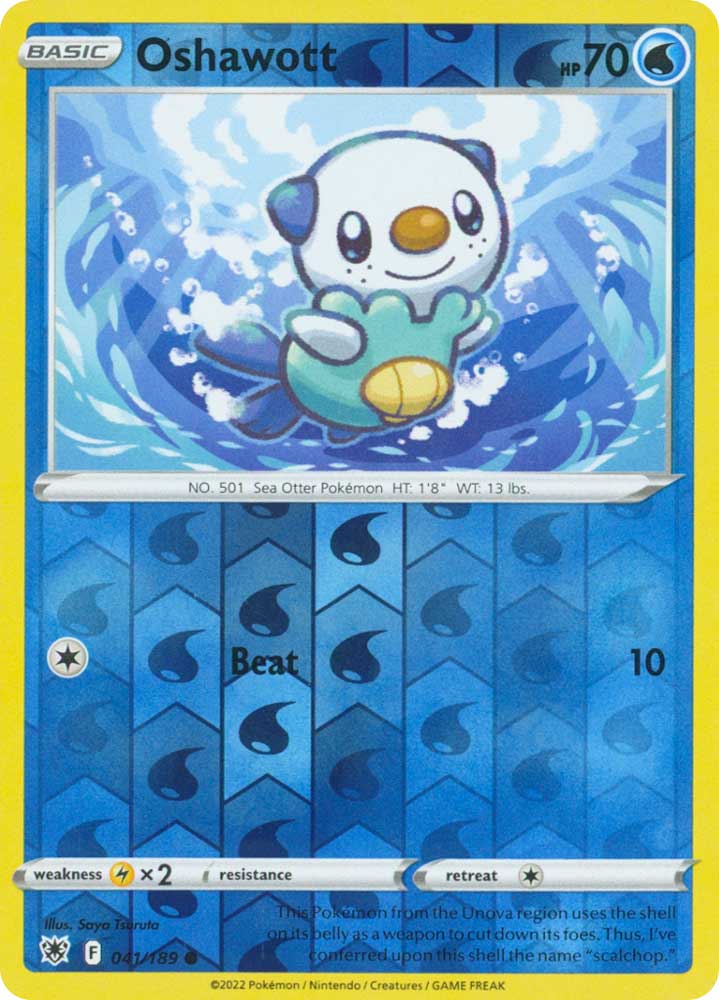 041/189 Oshawott Comune foil reverse (EN) -NEAR MINT-