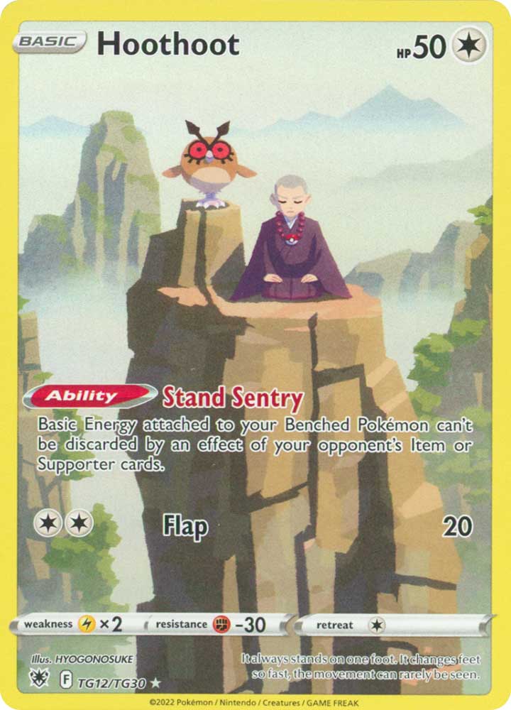TG12/TG30 Hoothoot Rara Segreta foil (EN) -NEAR MINT-
