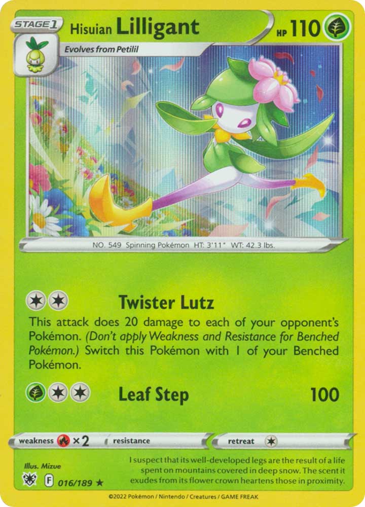 016/189 Hisuian Lilligant Rara foil (EN) -NEAR MINT-