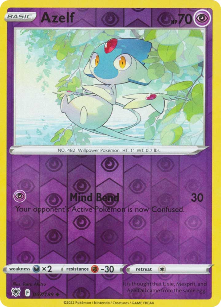 067/189 Azelf Non Comune foil reverse (EN) -NEAR MINT-