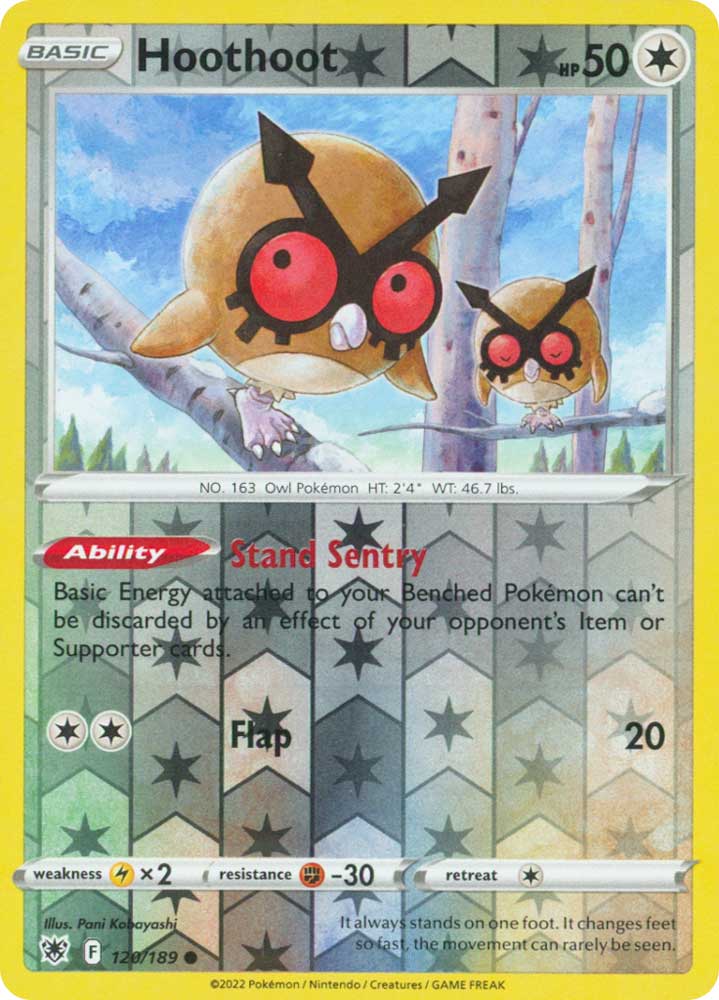120/189 Hoothoot Comune foil reverse (EN) -NEAR MINT-