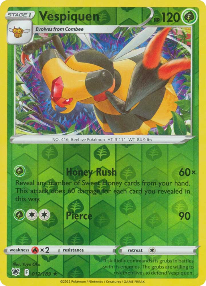 012/189 Vespiquen Rara foil reverse (EN) -NEAR MINT-