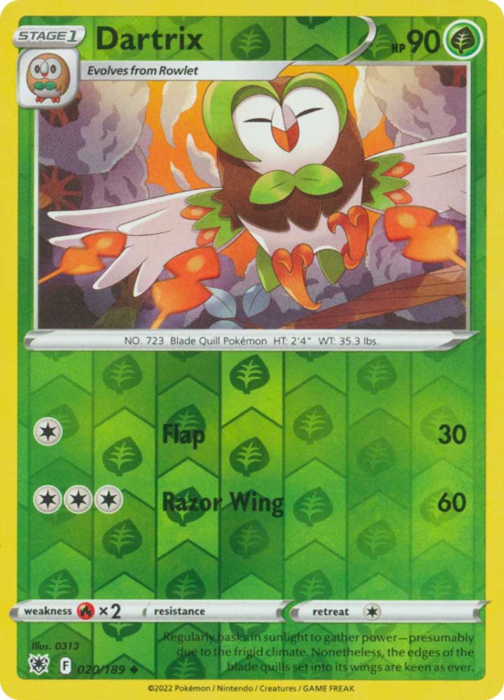 020/189 Dartrix Non Comune foil reverse (EN) -NEAR MINT-