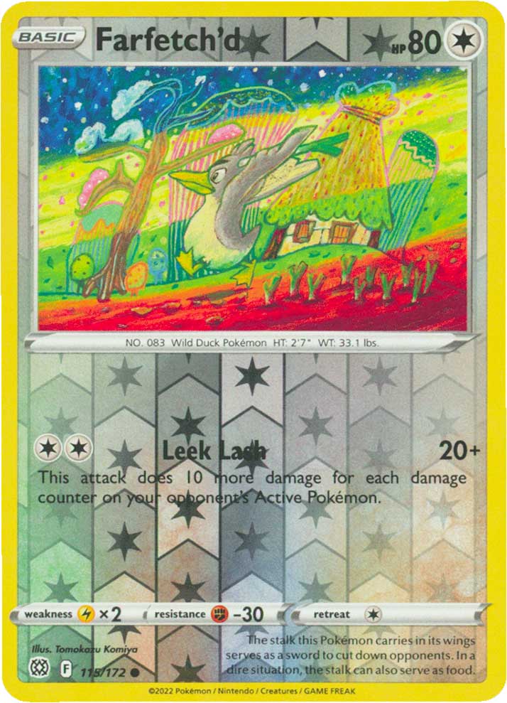 115 / 172 Farfetch'd Comune Reverse foil (EN) -NEAR MINT-