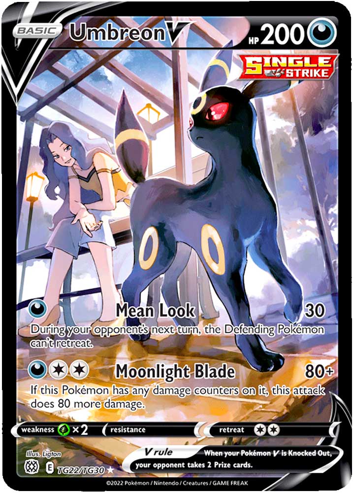 TG22 / TG30 Umbreon V Rara Segreta foil (EN) -NEAR MINT-