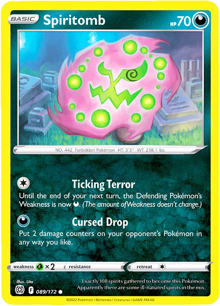 089 / 172 Spiritomb Comune normale (EN) -NEAR MINT-