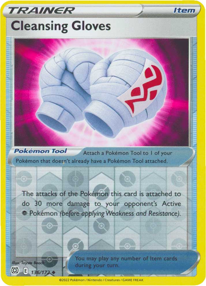 136 / 172 Cleansing Gloves Non comune Reverse foil (EN) -NEAR MINT-