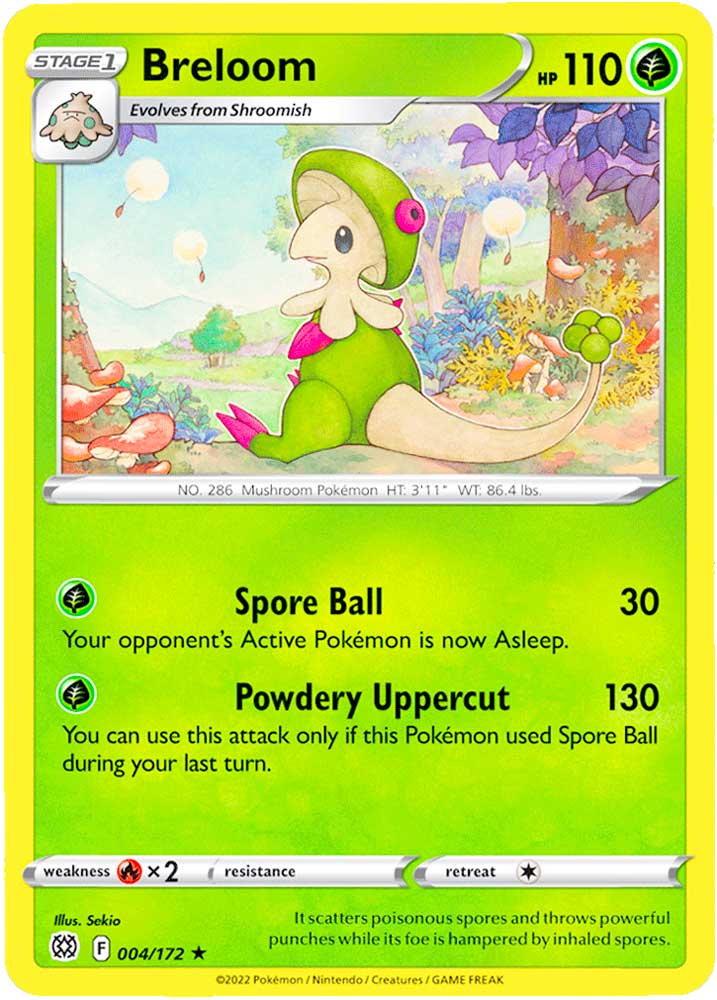 004 / 172 Breloom Rara normale (EN) -NEAR MINT-