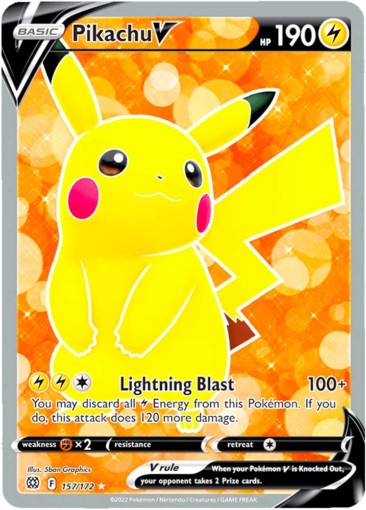 157 / 172 Pikachu V Ultra Rara V Full Art foil (EN) -NEAR MINT-