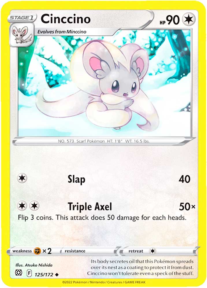 125 / 172 Cinccino Non comune normale (EN) -NEAR MINT-