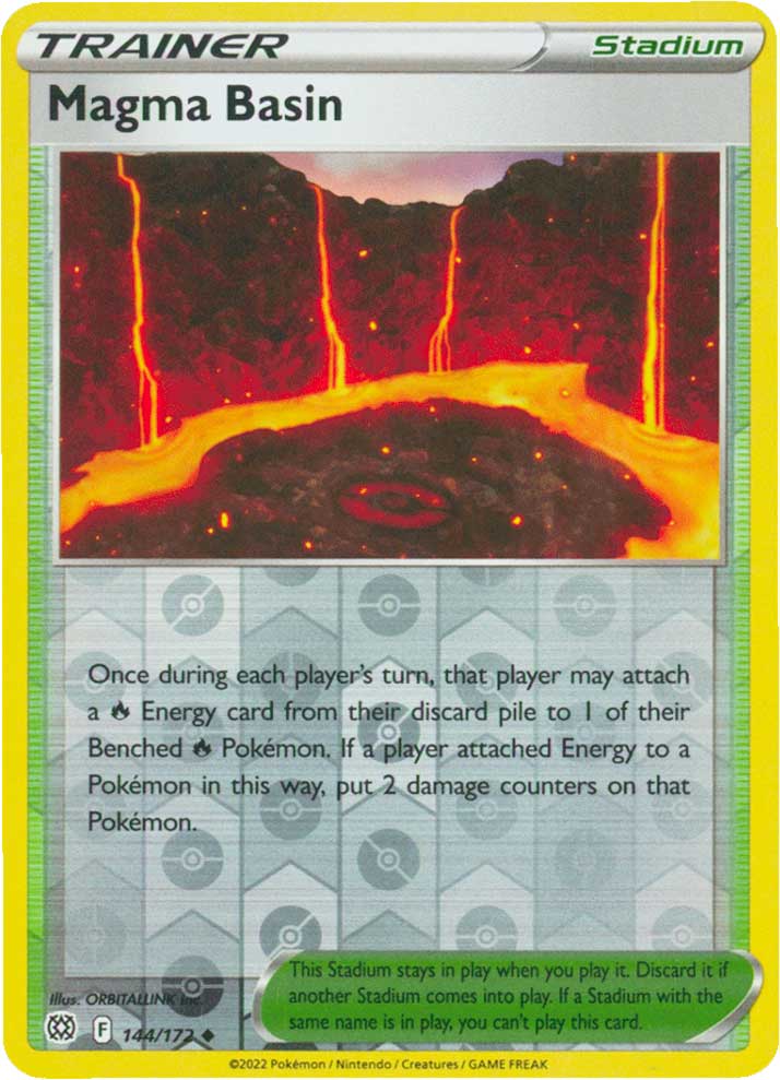 144 / 172 Magma Basin Non comune Reverse foil (EN) -NEAR MINT-