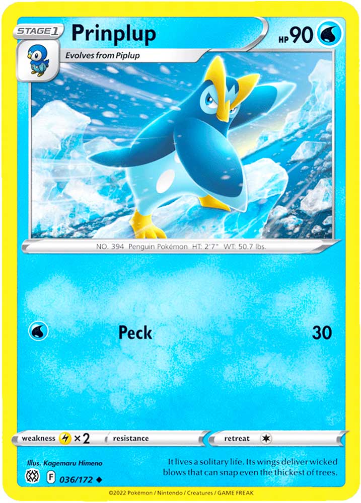 036 / 172 Prinplup Non comune normale (EN) -NEAR MINT-